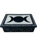 4" x 6" Triple Moon soapstone box