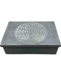 4" x 6" Tree of Life soapstone box