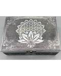 5"x7" metal Flower of Life W Lotus