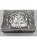 5"x7" metal Buddha Om Mani Padme Hum