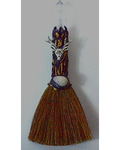 7 1/2" Deer W Crystal broom