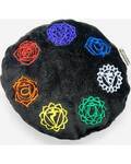 4 1/2" Black Velvet Chakra cushion