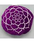 4 1/2" Purple Velvet Lotus cushion