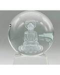 80mm Clear Buddha gazing ball