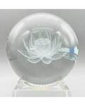 80mm Clear Lotus gazing ball