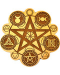 8" Pagan crystal grid