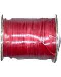 Red Waxed Cotton cord 1mm 100 yds