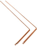 (set of 2) 12" x 4 3/4" copper Drowsing Rod W/ bag