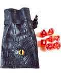 Red/ Yellow Eye Bag gaming dice