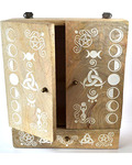 11 1/2"x 9 3/4"x 2 1/2" Moon Phases hnging cabnet