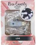 6.5 ft LED light string Love (rose quartz)