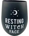 4 5/8" Resting Witch Face Glass