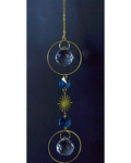 13" Blue & White sun catcher