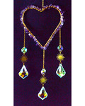 17" Amethyst Heart sun catcher