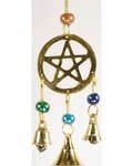 Three Bell Pentagram Wind Chime