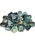 1 lb Emerald tumbled chips 6-9mm