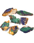 ~3- 5# Flat of Azurite specimen