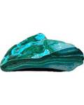 0.4-0.7# Chrysocolla/Malachite free shape