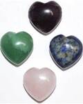 (ste 10 12) 15mm Heart Beads various stones