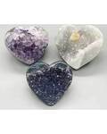 2-4" Amethyst druse heart