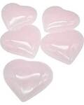 (set of 5) 2" Calcite, Pink heart