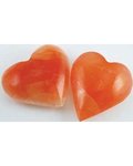 Orange Selenite Heart 2&quot;