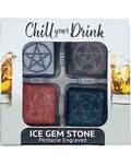 (set of 4) Pentagram ice gemstones