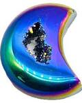 3" Moon Rainbow Druse Agate Geode