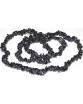 32" Black Stone chip necklace