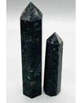 3+" Biotite, Black with blue light in it obelisk