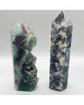 1.7-2.5# Fluorite, natural 1 side obelisk
