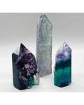 .2-.4# Fluorite, natural 1 side obelisk