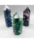 .7-1.2# Fluorite, natural 1 side obelisk