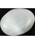 White Selenite Oval 2"