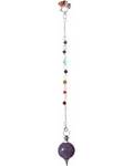 Amethyst 7 Chakra ball pendulum