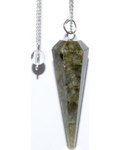 6-sided Labradorite pendulum