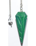 6-sided Malachite pendulum