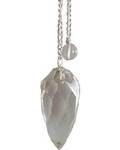 Faceted Clear Quartz Pendulum