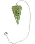 Peridot Orgone pendulum