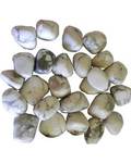 1 lb Howlite, White Tumbled Stones