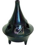 2 1/4" Black Cone Incense Burner