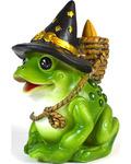 6" Mystical Frog backflow incense burner