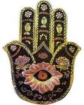 Gold & Black Hamsa Incense Burner