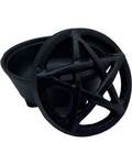 3 1/4" Pentagram cast iron cauldron