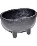 2 1/2" Oval cast iron cauldron