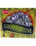 Good Fortune Hem Cone Incense 10pk