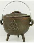 Triquetra Cast Iron Cauldron 4 1/2"