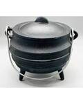 5" cast iron cauldron w/ lid
