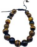 10mm Tiger Eye, Yellow bracelet