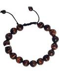 10mm Tiger Eye, Red bracelet